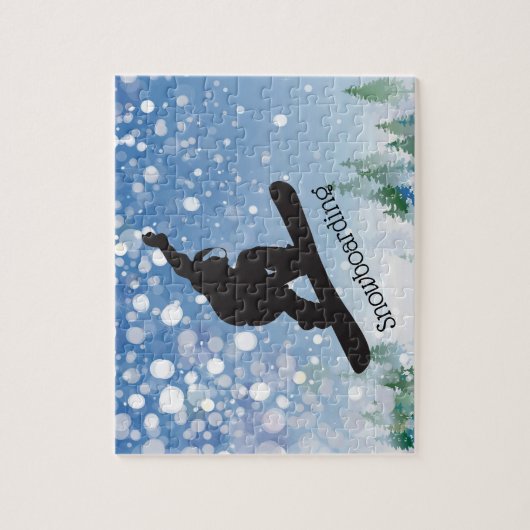 Snowboarden Design Jigsaw Puzzle (Vertikal)