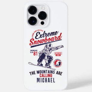 Snowboarden die Berge rufen   Sport Case-Mate iPhone 14 Pro Max Hülle
