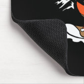 Snowboarden Dinosaurier Funny Snowboard Kindergesc Mousepad (Ecke)