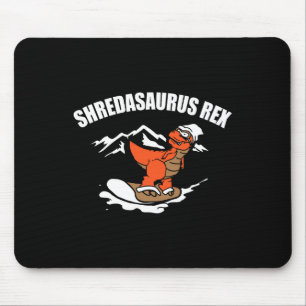 Snowboarden Dinosaurier Funny Snowboard Kindergesc Mousepad