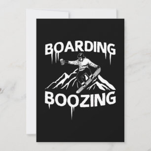 Snowboarden Einladung