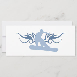 Snowboarden Einladung