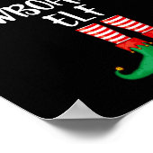Snowboarden Elf Weihnachts-Party Matching Familie  Poster (Ecke)