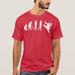 Snowboarden Evolution Funny Snow Boarding Experte T-Shirt