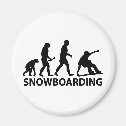 Snowboarden-Evolution Magnet (Vorne)