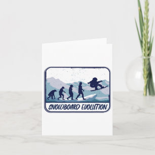 Snowboarden Evolution Reiten Die sich verschiebend Karte
