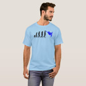 Snowboarden-Evolution T-Shirt (Vorne ganz)