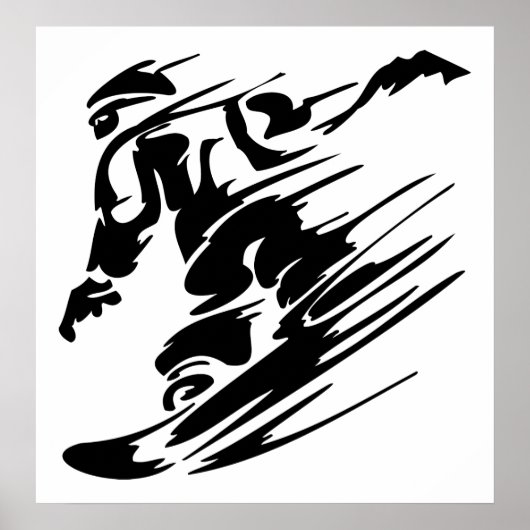 Snowboarden Extreme Sport Poster (Vorne)