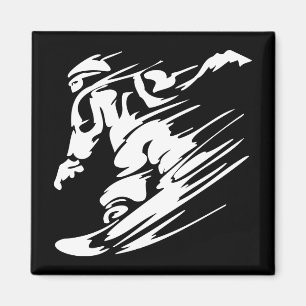 Snowboarden Extremsport Magnet