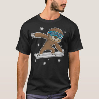 Snowboarden Faultier Snowboarder Snowboard Winter T-Shirt