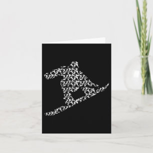 Snowboarden Freestyle Snowboarder Silhouette I S Karte