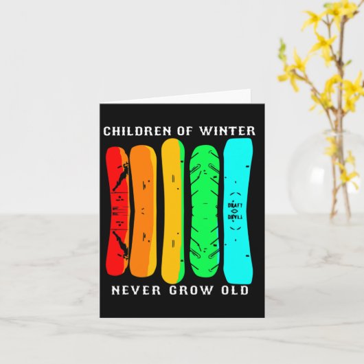 Snowboarden Funny Snowboard Karte (Gelbe Blume)