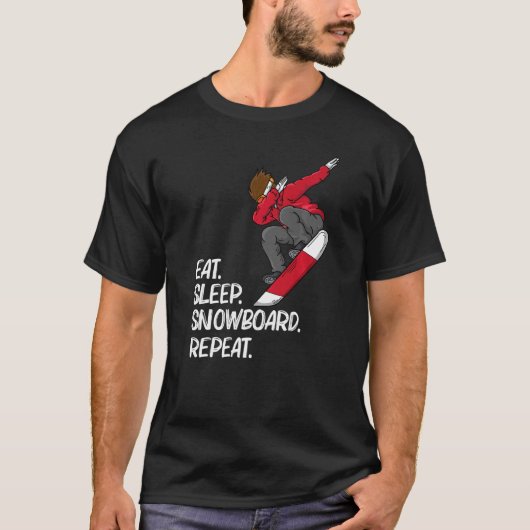 Snowboarden für Männer Skifahren Snowboarden T-Shirt (Vorderseite)