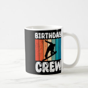 Snowboarden Geburtstagsfeier Crew Snowboarder Kind Kaffeetasse