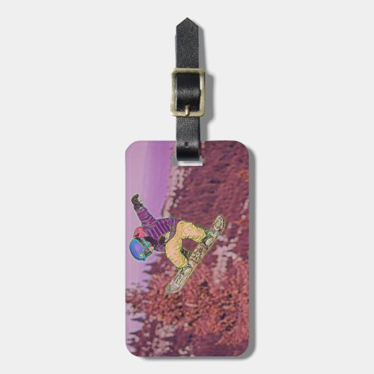 Snowboarden Gepäckanhänger (Vorderseite vertikal)