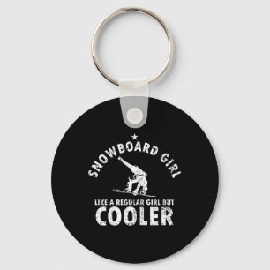 Snowboarden - Geschenk für Girl Snowboarder Winter Schlüsselanhänger