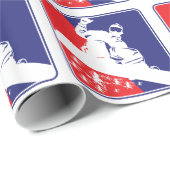 Snowboarden Geschenkpapier (Rolleneckpunkt)