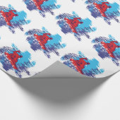 Snowboarden Geschenkpapier (Ecke)