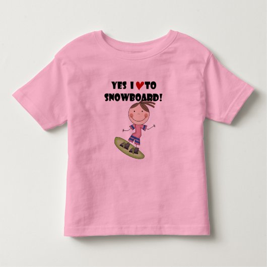 Snowboarden Girl Tshirts und Geschenke (Vorderseite)