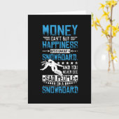 Snowboarden Glück Karte (Gelbe Blume)