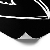 Snowboarden - Herz Vintag 1 Poster (Ecke)