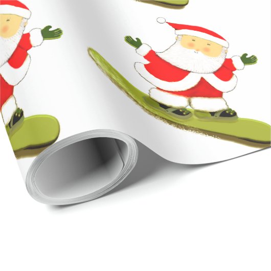 Snowboarden Holiday Geschenk Geschenkpapier (Rolleneckpunkt)