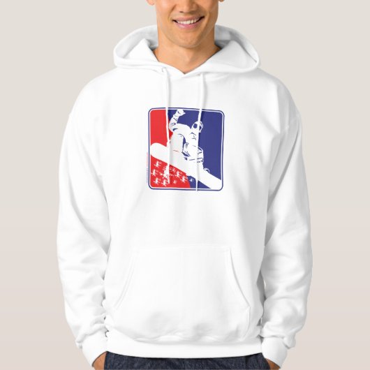 Snowboarden Hoodie (Vorderseite)