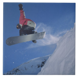 Snowboarden im Snowbird Resort, Utah (MR) Fliese