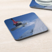 Snowboarden im Snowbird Resort, Utah (MR) Getränkeuntersetzer (Linke Seite)