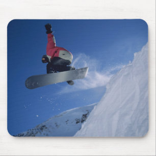 Snowboarden im Snowbird Resort, Utah (MR) Mousepad