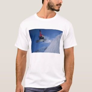 Snowboarden im Snowbird Resort, Utah (MR) T-Shirt