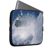 Snowboarden im Snowbird Resort, Wasatch Laptopschutzhülle (Vorne Rechts)