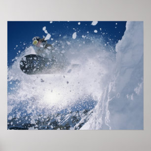 Snowboarden im Snowbird Resort, Wasatch Poster