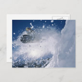 Snowboarden im Snowbird Resort, Wasatch Postkarte (Vorne/Hinten)