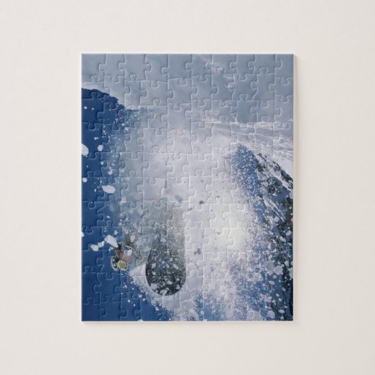 Snowboarden im Snowbird Resort, Wasatch Puzzle (Vertikal)