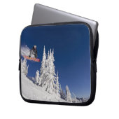 Snowboarden im Whitefish Mounort Laptopschutzhülle (Vorderseite Links)
