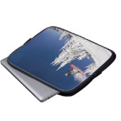 Snowboarden im Whitefish Mounort Laptopschutzhülle (Vorne Knopf)