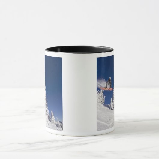 Snowboarden im Whitefish Mounort Tasse (Zentrum)