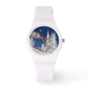 Snowboarden im Whitefish Mountain Resort Armbanduhr