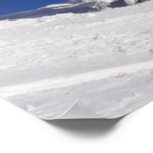 Snowboarden im Whitefish Mountain Resort Poster (Ecke)