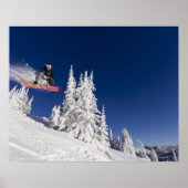 Snowboarden im Whitefish Mountain Resort Poster (Vorne)