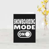 Snowboarden im Winter 1 Karte (Gelbe Blume)