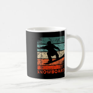 Snowboarden in der Luft an einem Pulvertag Snowboa Kaffeetasse