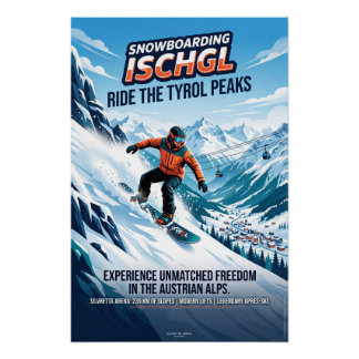 Snowboarden in Ischgl Poster