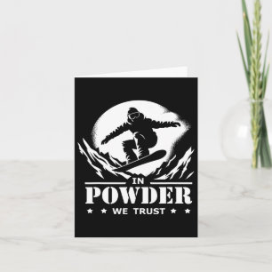 Snowboarden in Pulverform vertrauen wir Grafik Karte