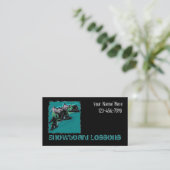 Snowboarden individuell anpassbare Visitenkarte (Stehend Vorderseite)