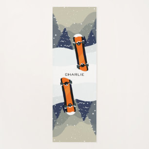 Snowboarden individuelle Name Yogmatte Yogamatte