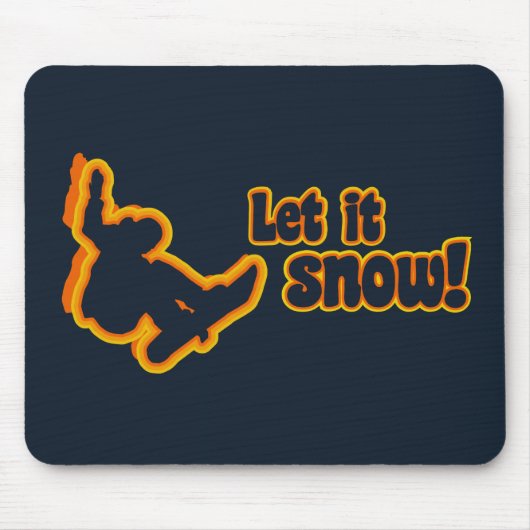 Snowboarden individueller Mousepad (Vorne)