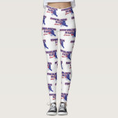 Snowboarden ist das Leben Leggings (Vorderseite)
