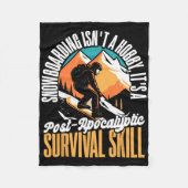 Snowboarden ist kein Hob2 Fleecedecke (Vorderseite)